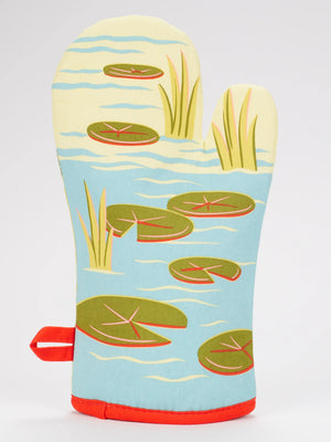 Sit Your Butts Down Frog Oven Mitt