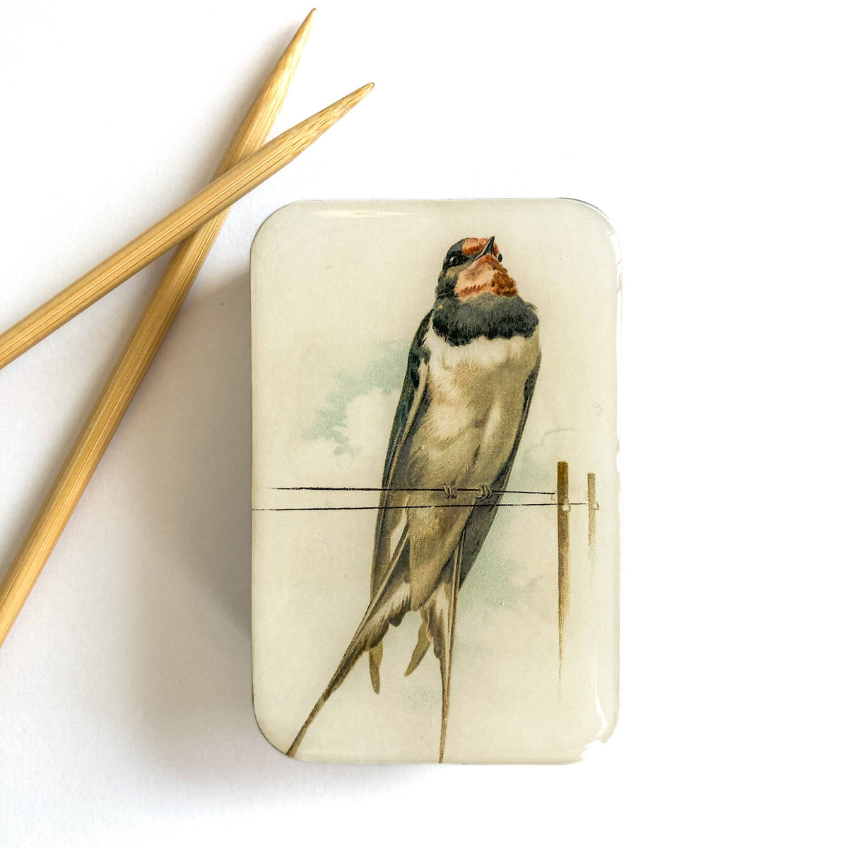 French Swallow Notions Tin