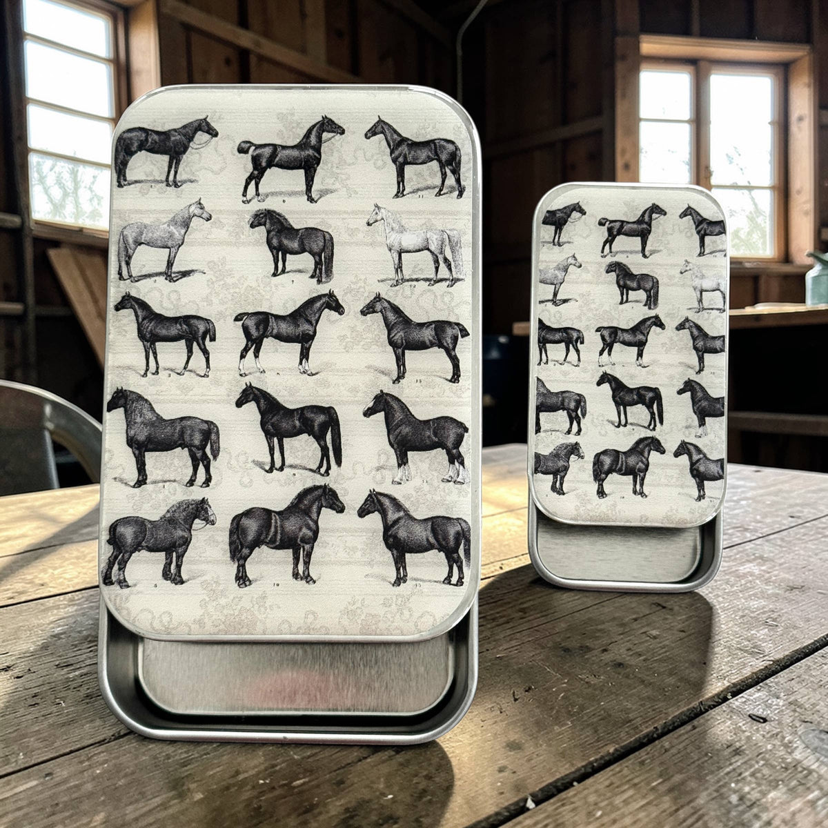Study of Horses Notions Tin