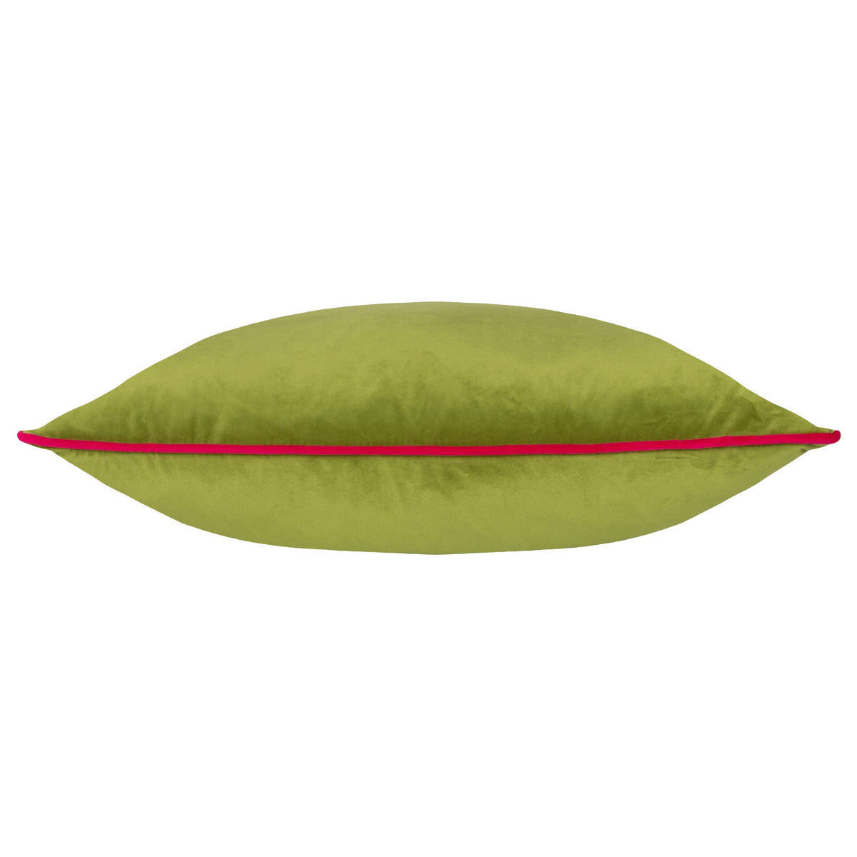Meridian Velvet Cushion Lime/Hot Pink