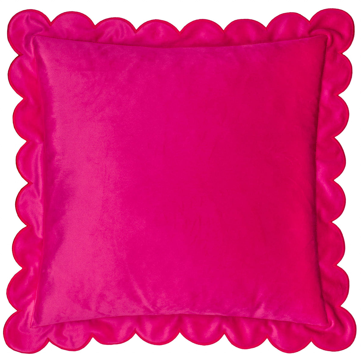 Ravioli Velvet Cushion Pink/Red