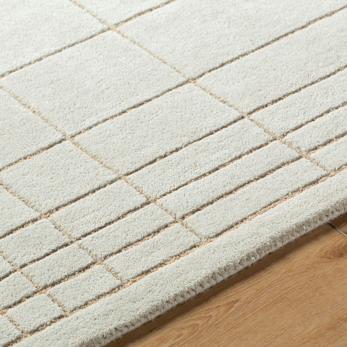 Alabaster Lattice Rug