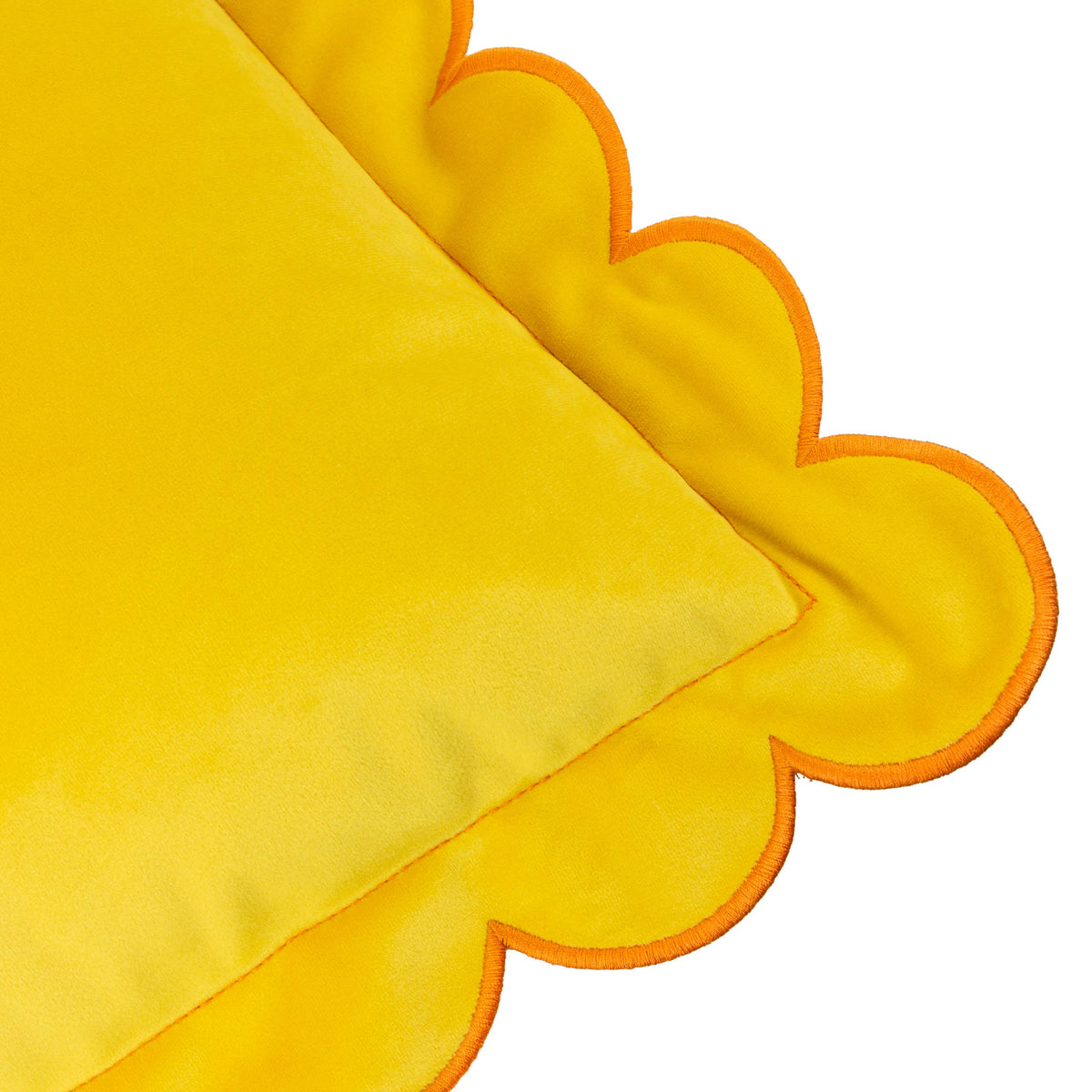Ravioli Velvet Cushion Lemon/Ginger
