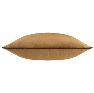 Meridian Velvet Cushion Caramel/Chocolate