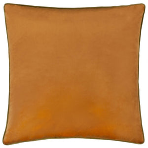 Meridian Velvet Cushion Ginger/Olive