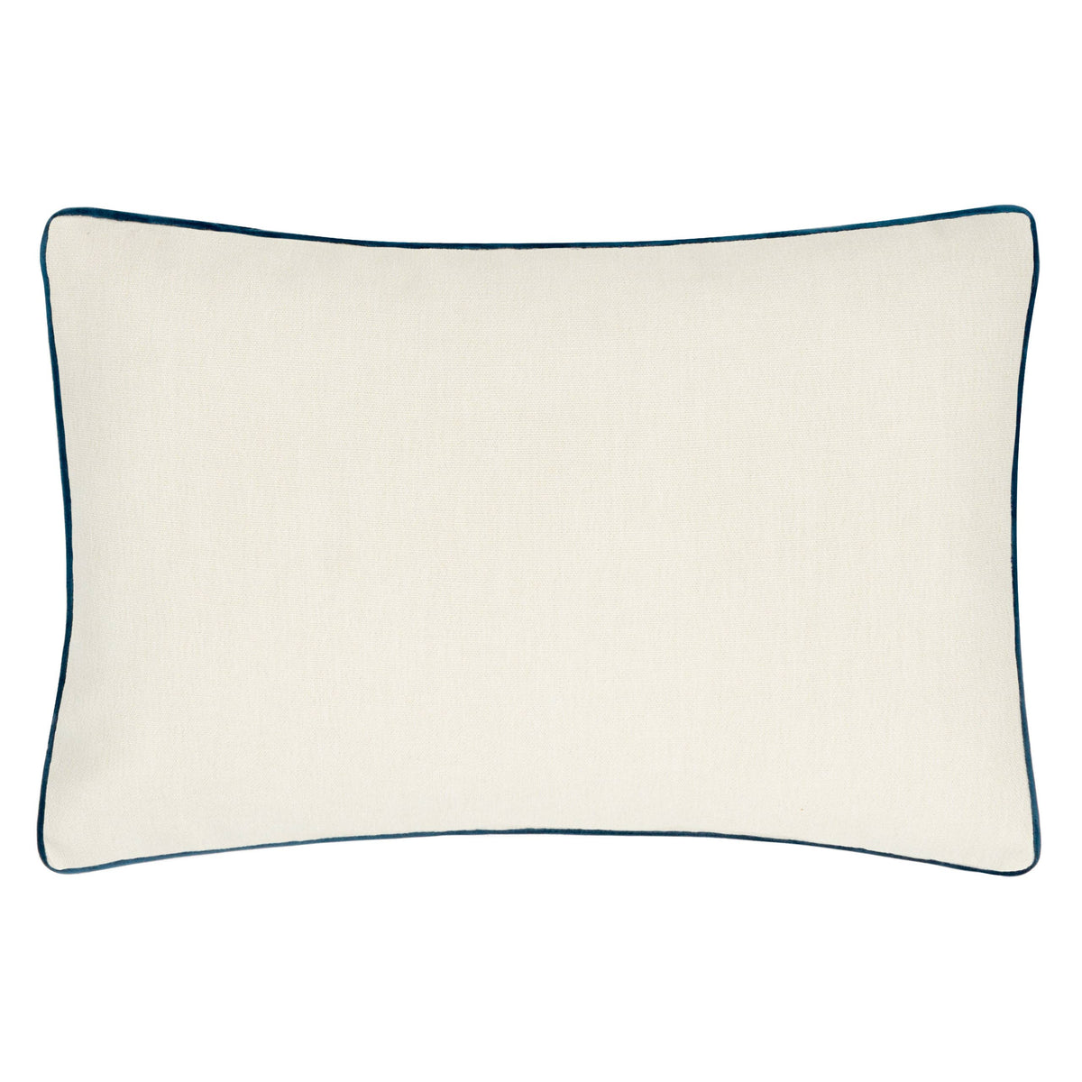 William Morris Marigold Embroidered Cushion-Indigo