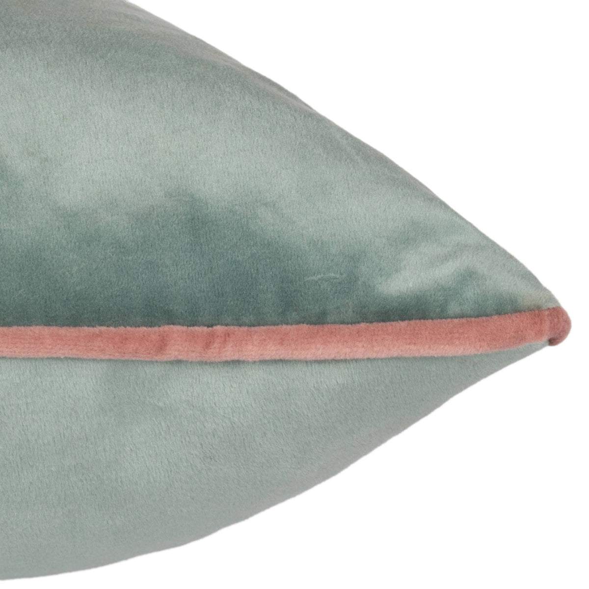 Meridian Velvet Cushion Mineral/Blush