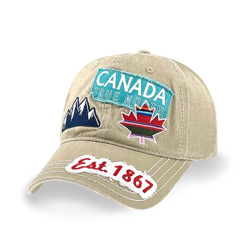 Canada Distressed Patch Baseball Cap