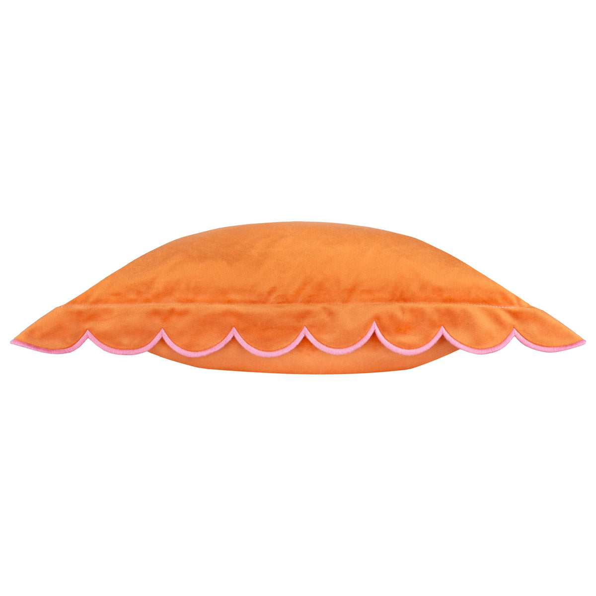 Ravioli Velvet Cushion Orange/Pink