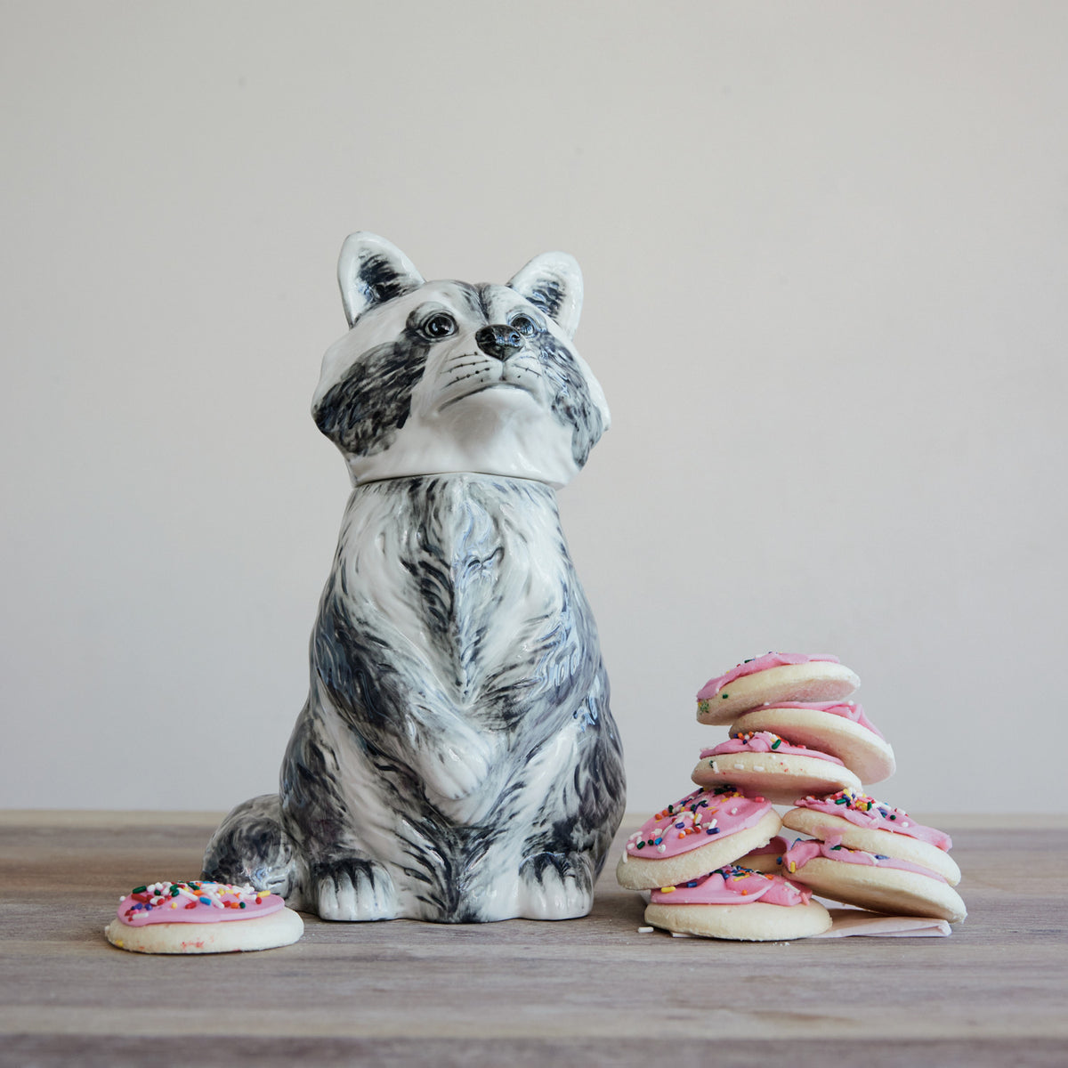 Raccoon Cookie Jar