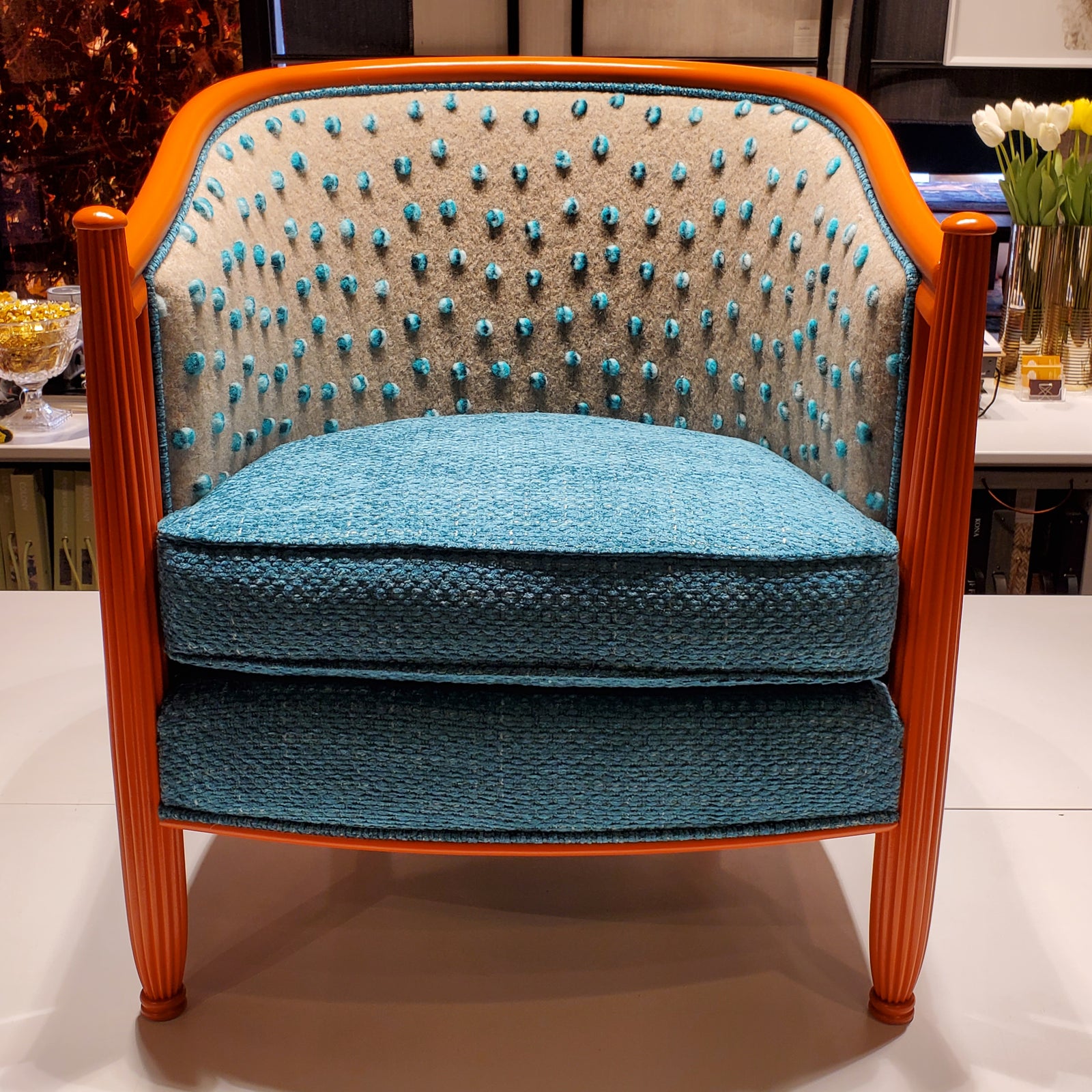 Gatsby in Orange & Blue