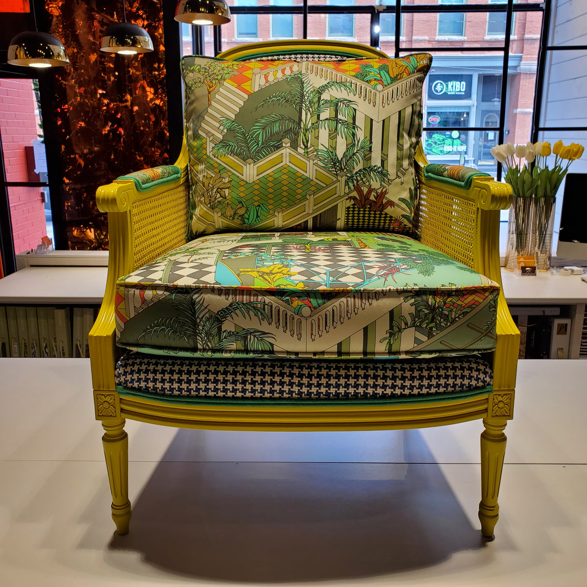 Michael French Cane Chair