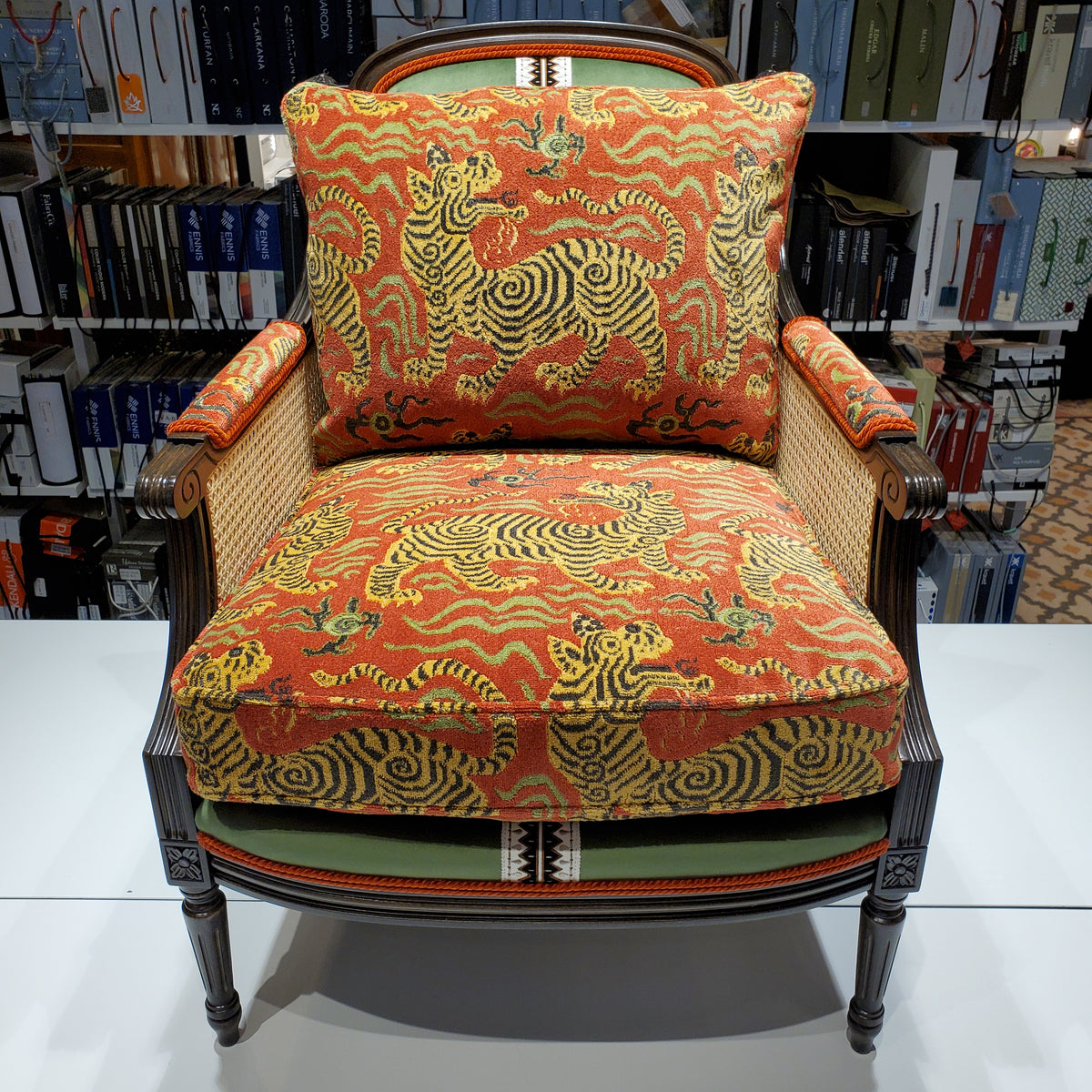 Michael Tiger Cane Chair