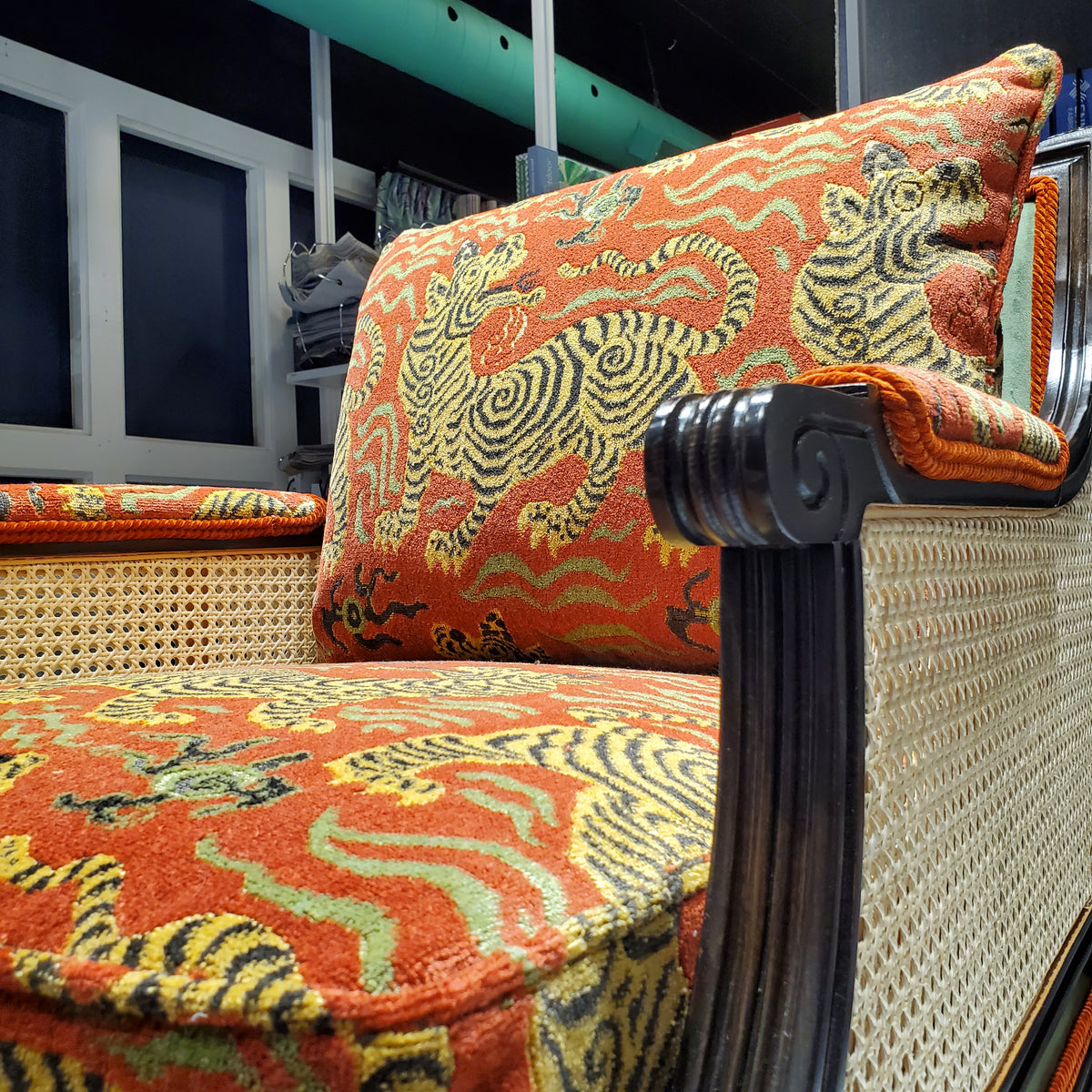 Michael Tiger Cane Chair