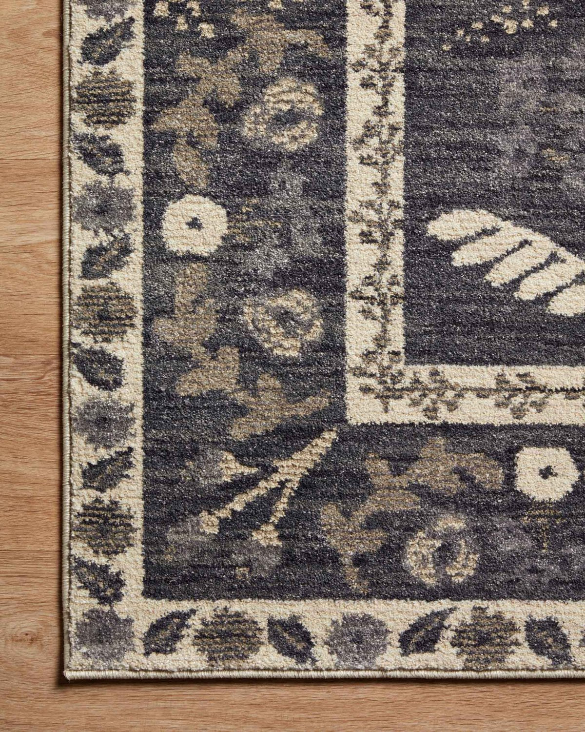 Botanical Charcoal Rug