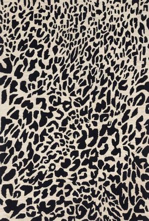 Black / Ivory - Masai Rug