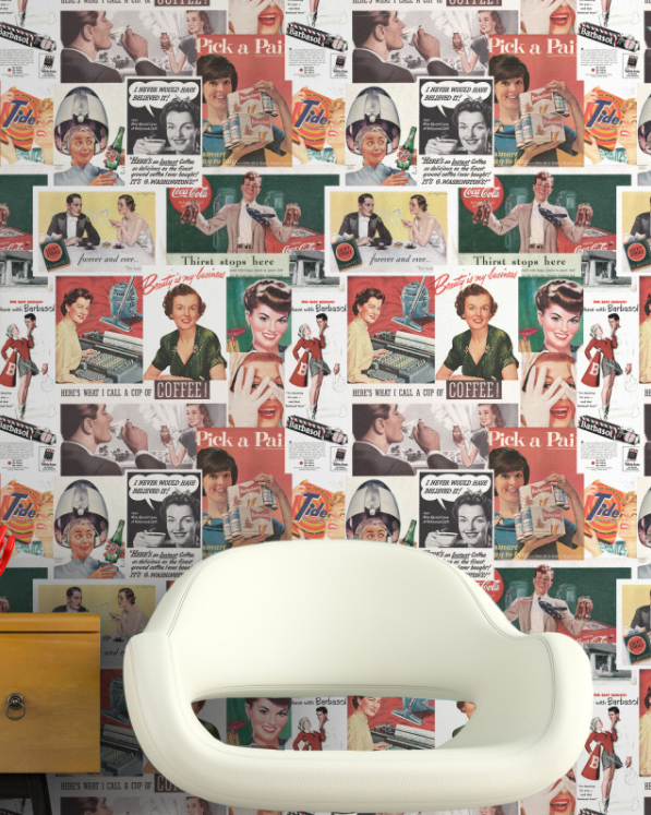 Retro Ads Mural